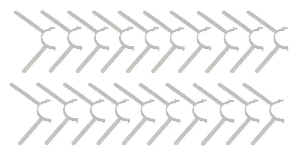 Vaillant Abstandshalter in hellem Material, in wiederholtem Muster angeordnet, geeignet für Montageanwendungen in einem Schacht.